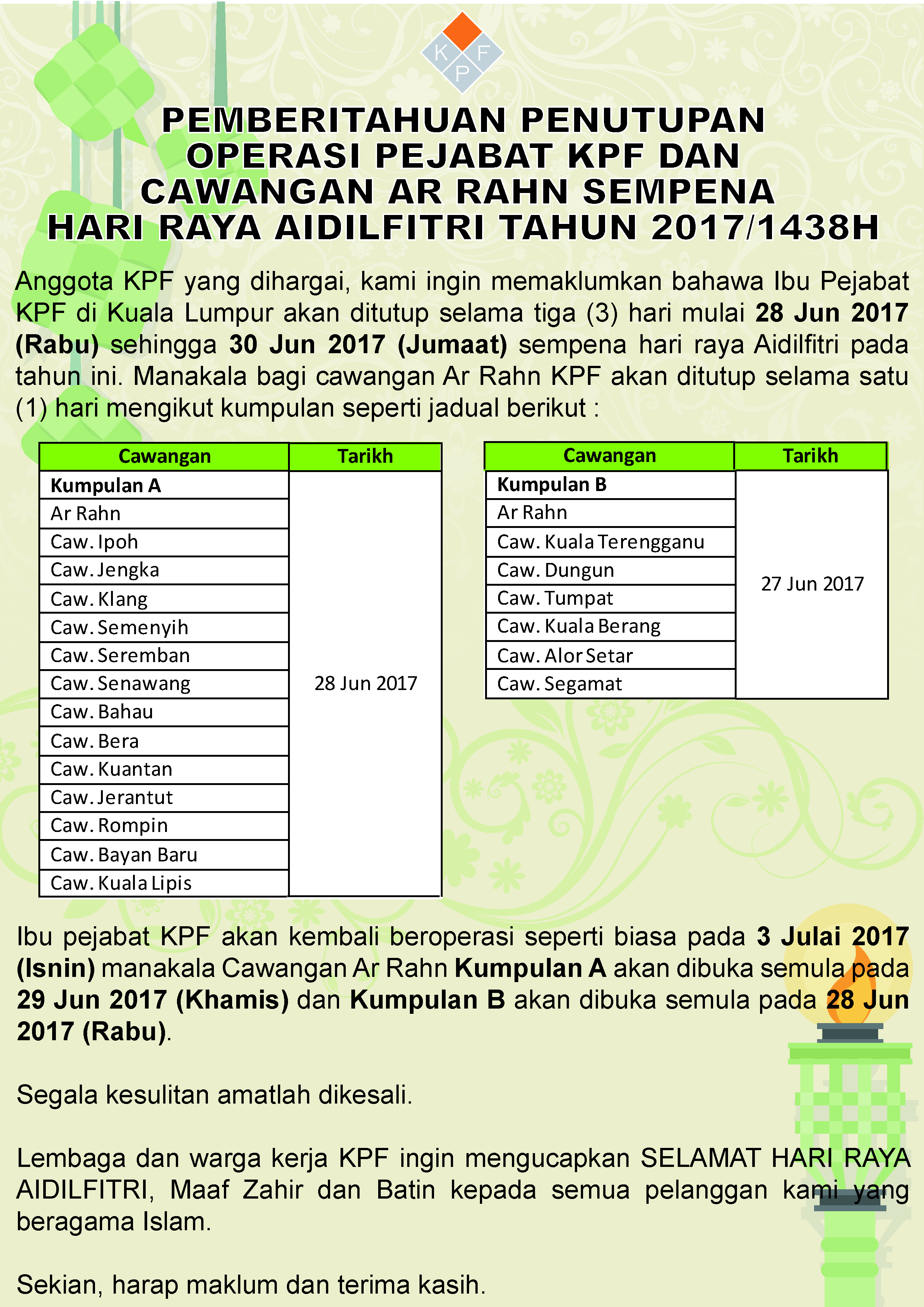 pengumuman